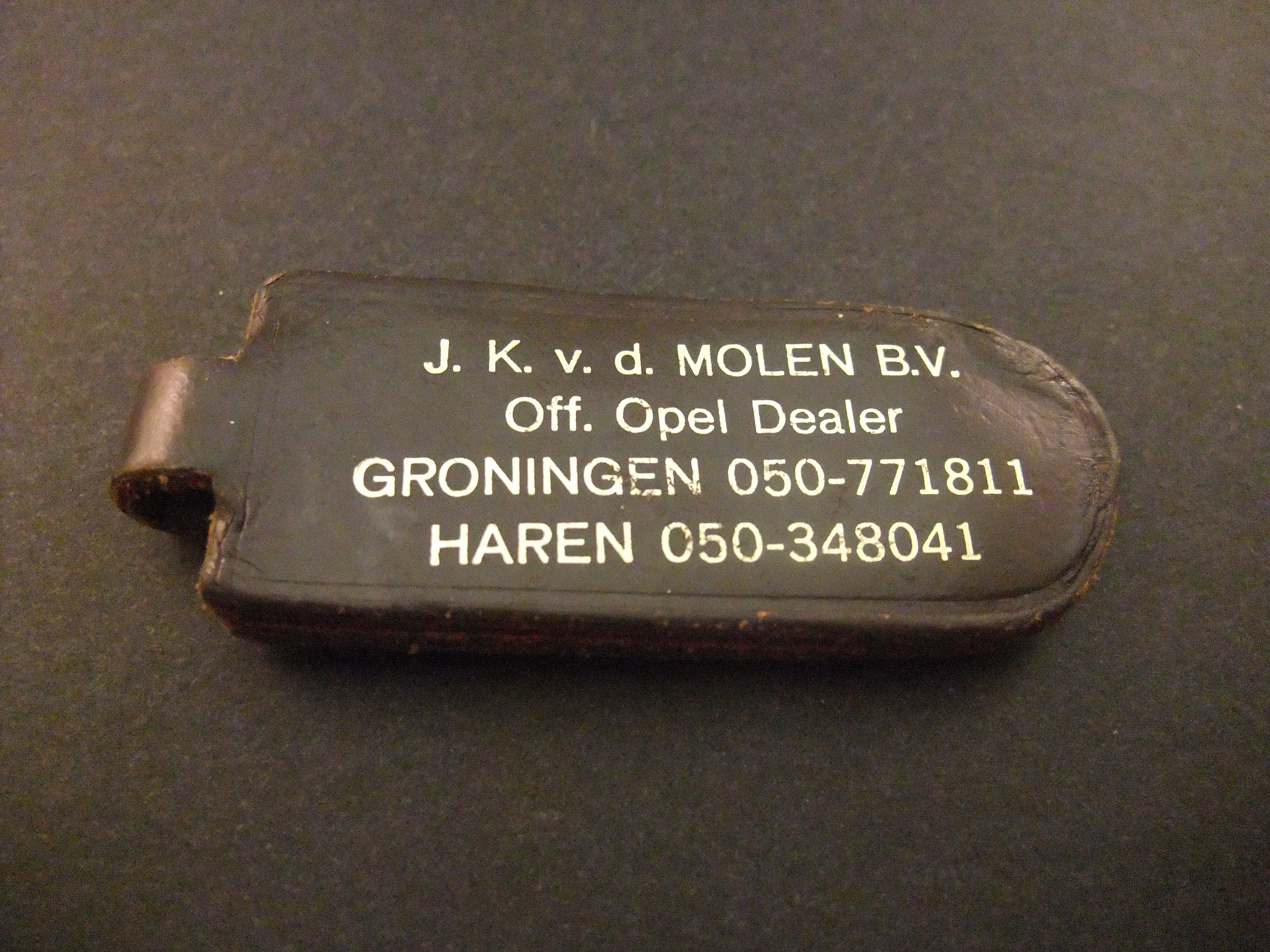 Opel dealer J.K. v.d. Molen Groningen, Haren sleutelhanger (2)
